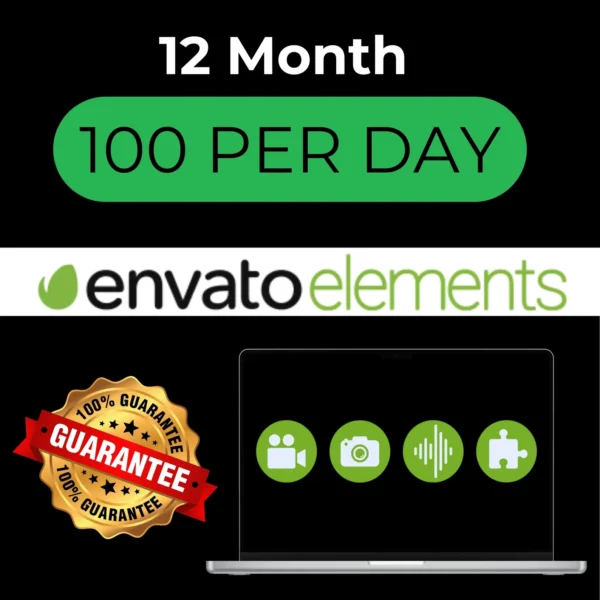 Envato Elements 12 Month Download Panel Service